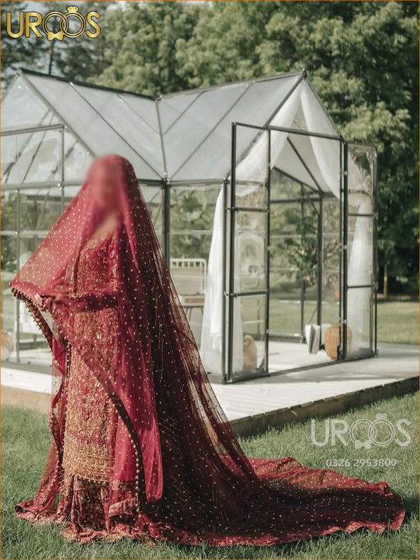 Mehroon Aab - The Maroon Elegance Veil