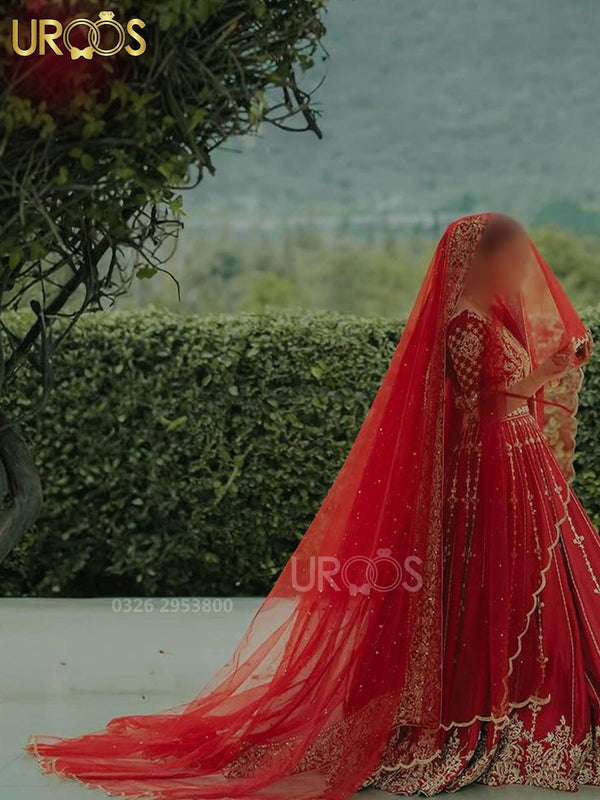 Nagma e Rouge (Cutwork Elegance Veil)