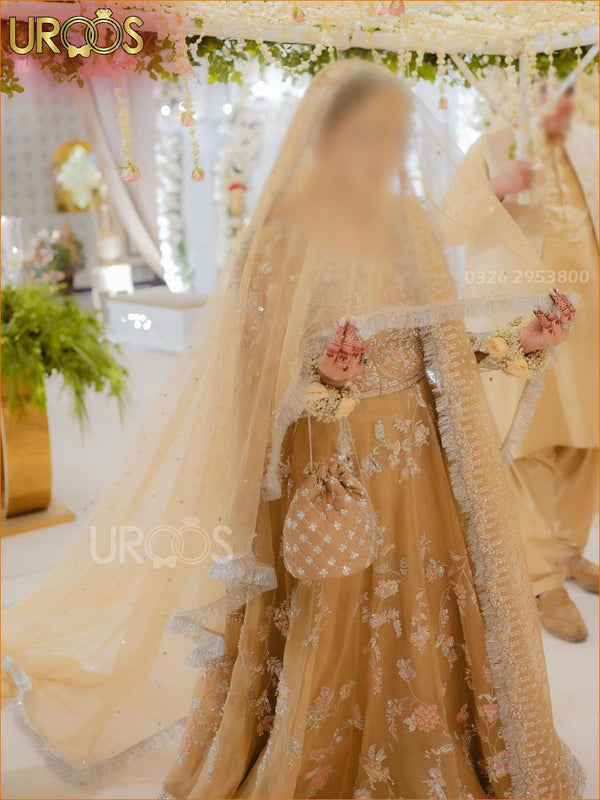 Zarqa Sitara – Golden Trail Veil