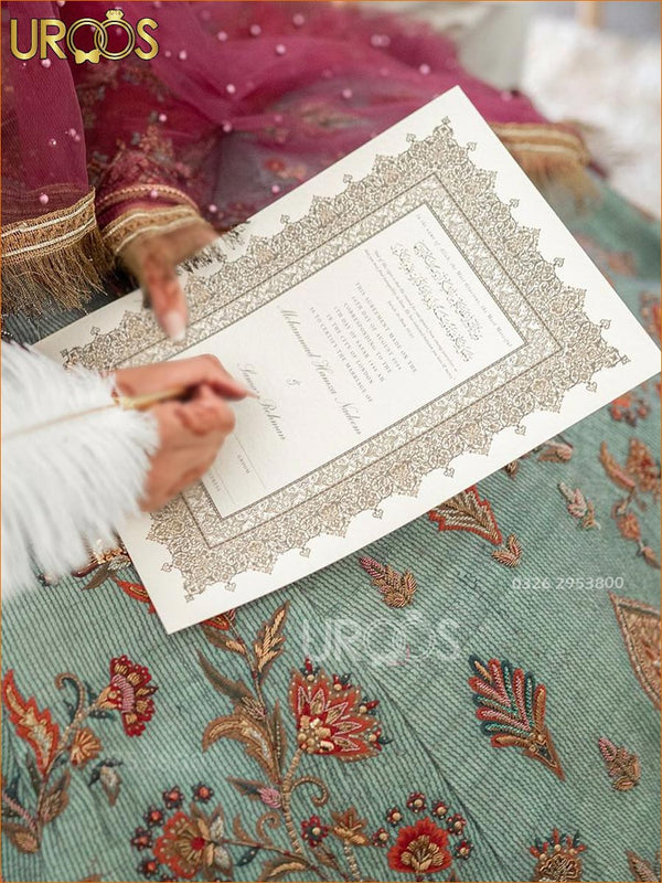 Ahd-e-Nikah – Nikah Certificate